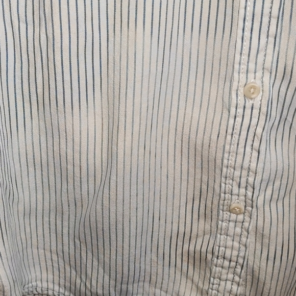 Merona Women's Distressed Button Down Shirt - Picture 5 of 6